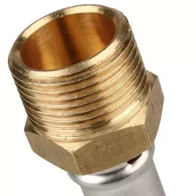 SFP-0001-003416 STOUT Переходник с наружной резьбой 3/4"x16 для металлопластиковых труб прессовой