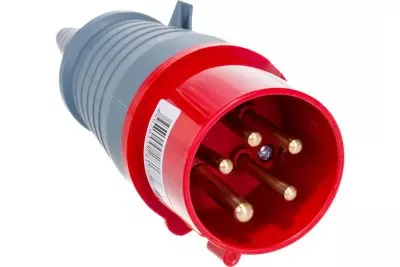 Электрическая кабельная вилка IEK 16А 3P+E+N 380В IP44 015 ИЭК PSR02-016-5