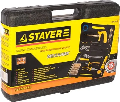 STAYER 15 шт., набор инструментов для ремонтных работ 22052-H15 Standard