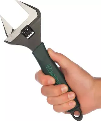 KRAFTOOL 250/50 мм, Cr-V, ключ разводной, SlimWide 27258-25