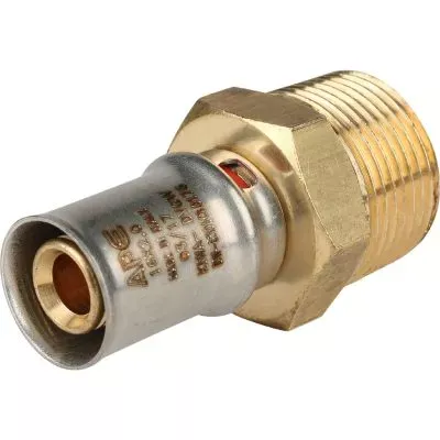 SFP-0001-003416 STOUT Переходник с наружной резьбой 3/4"x16 для металлопластиковых труб прессовой