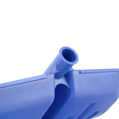 Лопата для уборки снега пластиковая, синяя, 420 х 425 мм, без черенка, Россия, Сибртех