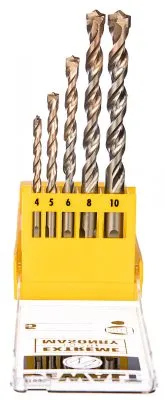 Набор сверл по бетону 5 шт. (D 4,5,6,8,10 мм) DeWALT 6956