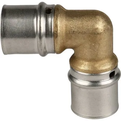 SFP-0009-002626 STOUT Угольник  90° 26х26 для металлопластиковых труб прессовой