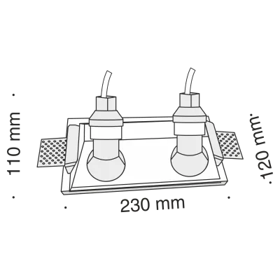 Встраиваемый светильник Technical DL002-1-02-W