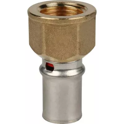 SFP-0002-001216 STOUT Переходник с внутренней резьбой 1/2"х16 для металлопластиковых труб прессовой