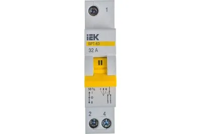 Трехпозиционный выключатель-разъединитель IEK ВРТ-63, 1P, 32А MPR10-1-032
