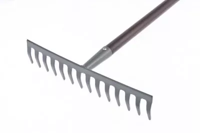 Фото Грабли стальные, 360 х 1250 мм, 14 прямых зубьев, деревянный лакированный черенок, Luxe, Palisad Грабли стальные, 360 х 1250 мм, 14 прямых зубьев, деревянный лакированный черенок, Luxe, Palisad