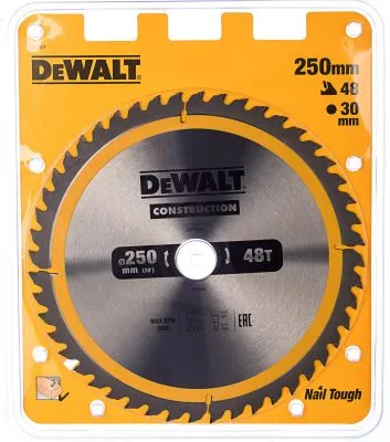Пильный диск CONSTRUCT (250х30 мм; 48 ATB) Dewalt DT1957