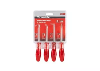 Набор крюков для слесарных работ, 4 шт Matrix