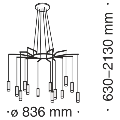 Подвесной светильник Technical MOD035PL-12W