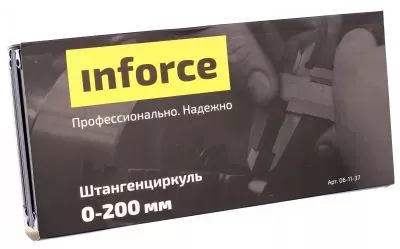 Inforce Штангенциркуль 0-200мм/0-8"*0.05мм/ 1/128" 06-11-37