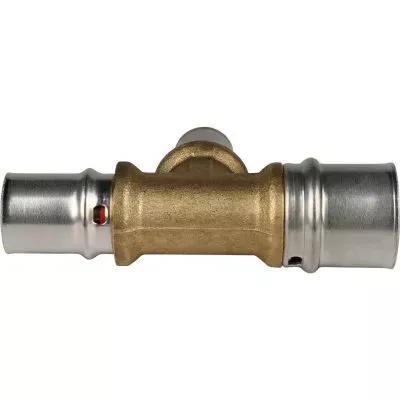 SFP-0005-261620 STOUT Тройник переходной 26х16х20 для металлопластиковых труб прессовой