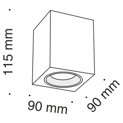 Потолочный светильник Technical C013CL-01W