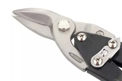 Ножницы по металлу "Piranha", 250 мм, прямой и правый рез, сталь СrMo, двухкомпонентные рукоятки Gross