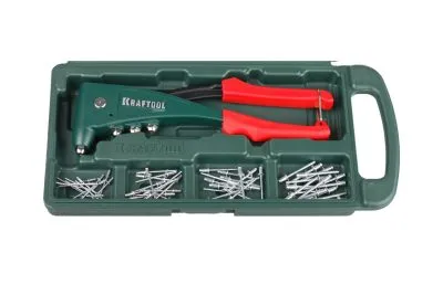 KRAFTOOL заклепки 2.4-4.8 мм, заклепочник усиленный NX-5 31173-H6