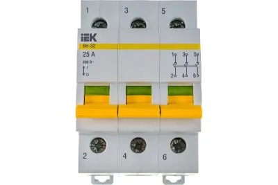Выключатель нагрузки IEK ВН-32 25А/3П ИЭК MNV10-3-025