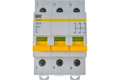 Выключатель нагрузки IEK ВН-32 25А/3П ИЭК MNV10-3-025