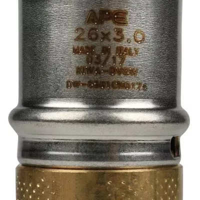 SFP-0004-002620 STOUT Муфта соединительная переходная 26х20 для металлопластиковых труб прессовой