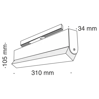 Трековый светильник Technical TR013-2-20W3K-B