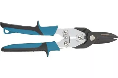 Ножницы по металлу"Piranha"усиленные, 255 мм, прямой рез, сталь СrMo, двухкомпонентные рукоятки Gross