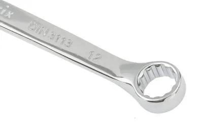 Ключ комбинированный, 12 мм, CrV, полированный хром Matrix