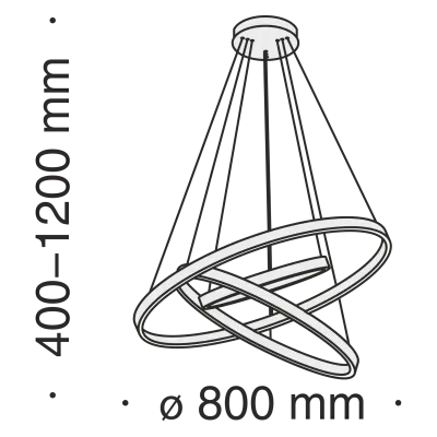 Подвесной светильник Technical MOD058PL-L100B4K