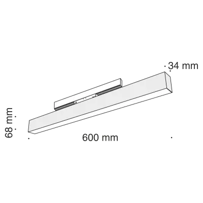 Трековый светильник Technical TR012-2-20W4K-B