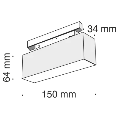 Трековый светильник Technical TR012-2-7W3K-B