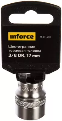 Inforce шестигранная торцева головка 3/8 DR 17мм 11-01-470