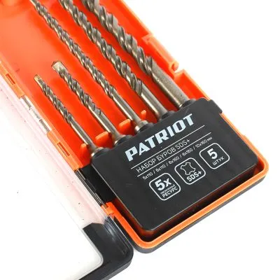 Набор буров Patriot SDS Plus, 5 шт