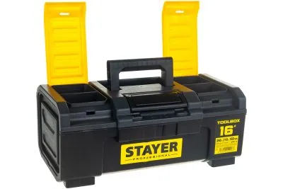 STAYER 390 х 210 х 160, пластиковый, ящик для инструмента TOOLBOX-16 38167-16 Professional