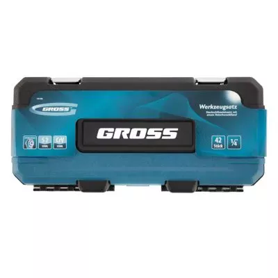 Набор инструментов 42 предмета, 120 зубьев, CrV, 1/4" Gross