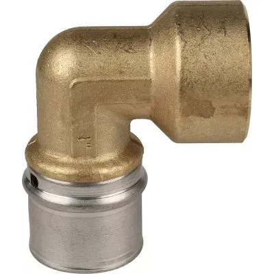 SFP-0010-000132 STOUT Угольник-переходник с внутренней резьбой 1"х32 для металлопластиковых труб прессовой