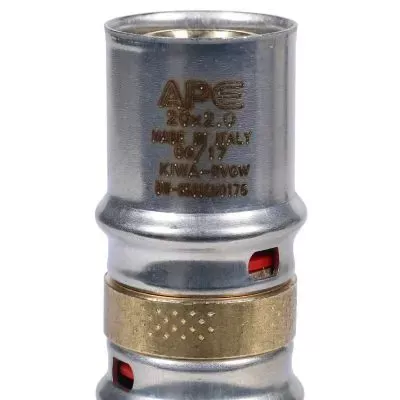 SFP-0003-002020 STOUT Муфта соединительная равнопроходная 20х20 для металлопластиковых труб прессовой