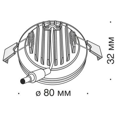 Встраиваемый светильник Technical DL303-L7B4K
