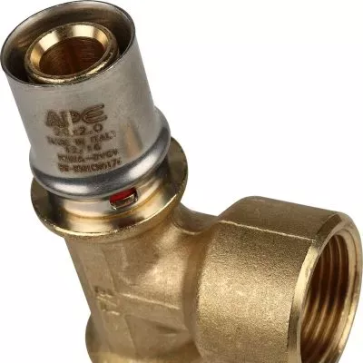 SFP-0007-003420 STOUT Тройник-переходник с внутренней резьбой 20х3/4"х20 для металлопластиковых труб прессовой