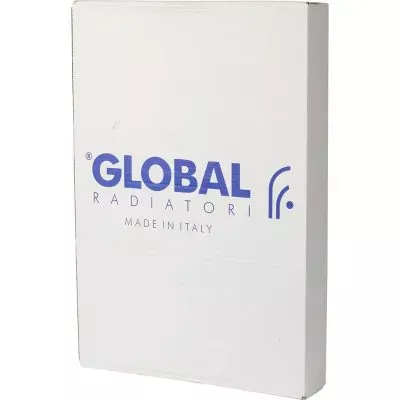 Global ISEO 350 8 секций радиатор алюминиевый боковое подключение (белый RAL 9010)
