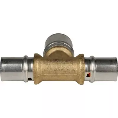 SFP-0005-202620 STOUT Тройник переходной 20х26х20 для металлопластиковых труб прессовой