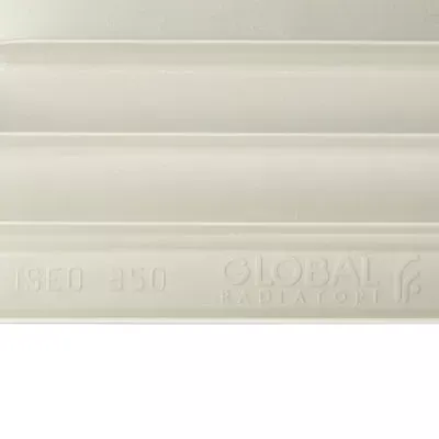 Global ISEO 350 10 секций радиатор алюминиевый боковое подключение (белый RAL 9010)