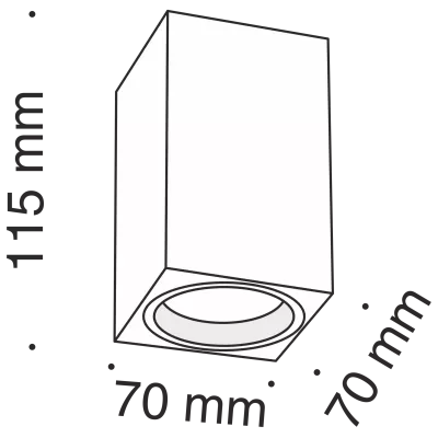 Потолочный светильник Technical C011CL-01B
