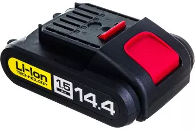 ЗУБР Li-Ion, 14.4В, аккумуляторная батарея для шуруповерта ДА-14.4-2-Ли АКБ-14.4-Ли 15М1