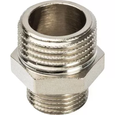 SFT-0004-001238 STOUT Ниппель НН переходной никелированный 1/2X3/8