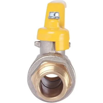 Кран шаровой полнопроходной ITAP BERLIN 071 - 1/2" (НР/ВР, PN5, ручка-рычаг желтая, для газа)