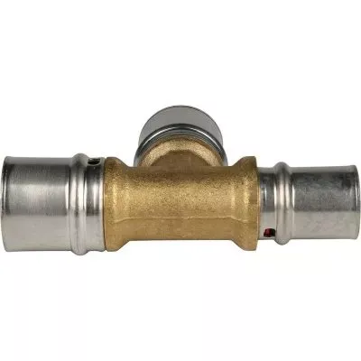 SFP-0005-262620 STOUT Тройник переходной 26х26х20 для металлопластиковых труб прессовой