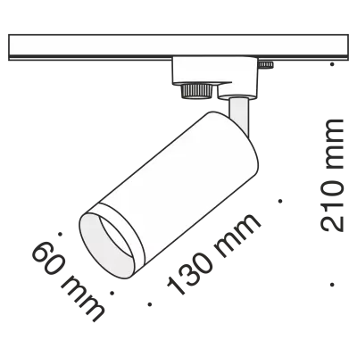 Трековый светильник Technical TR004-1-GU10-W