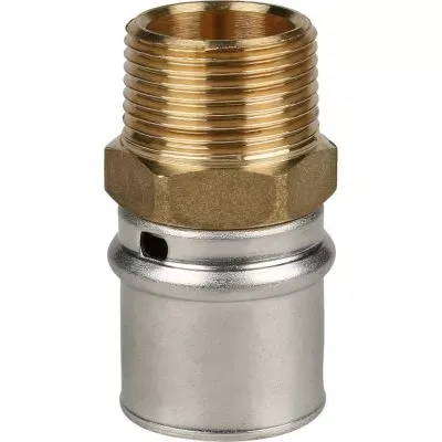 SFP-0001-003426 STOUT Переходник с наружной резьбой 3/4"х26 для металлопластиковых труб прессовой