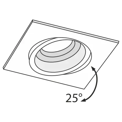 Встраиваемый светильник Technical DL026-2-01W