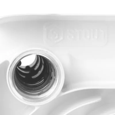 SRB-0310-050005 STOUT Space 500 5 секций радиатор биметаллический боковое подключение RAL9016