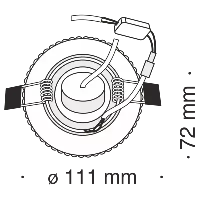 Встраиваемый светильник Technical DL295-5-3W-WC